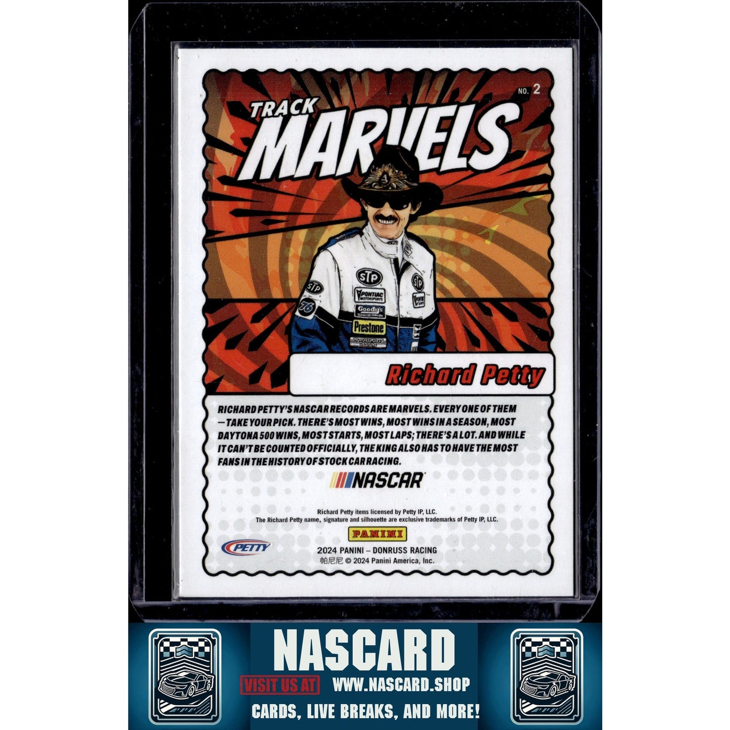 2024 Donruss #2 Richard Petty Track Marvels - NASCARD.shop