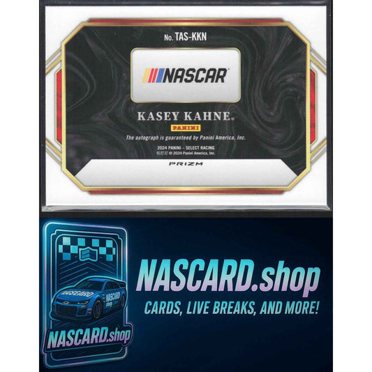 2024 Panini Select #TAS-KKN Kasey Kahne Trackside Action Signatures