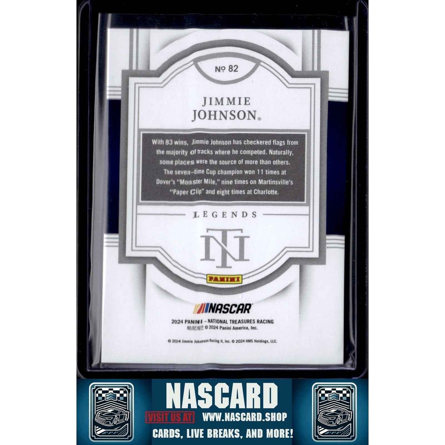 2024 Panini National Treasures #41 Jimmie Johnson #/49