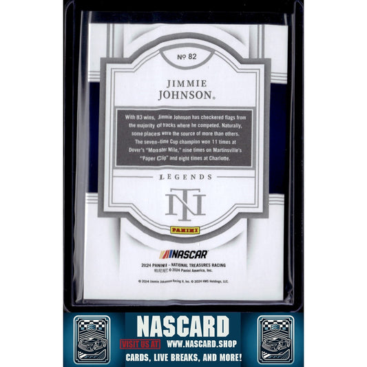 2024 Panini National Treasures #41 Jimmie Johnson #/49 - NASCARD.shop