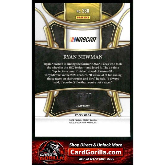 2024 Panini Select #230 Ryan Newman Gold Prizms #/10