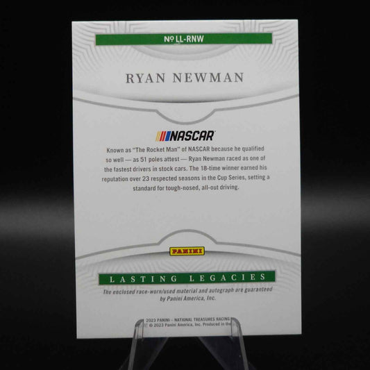 2021 Panini National Treasures - Lasting Legacies Holo Silver Ryan Newman /49 - NASCARD.shop