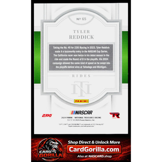 2024 Panini National Treasures #65 Tyler Reddick #/49