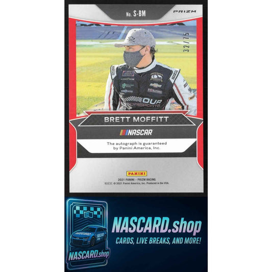 2021 Panini Prizm #S-BM Brett Moffitt Signing Sessions Carolina Blue Scope #/75