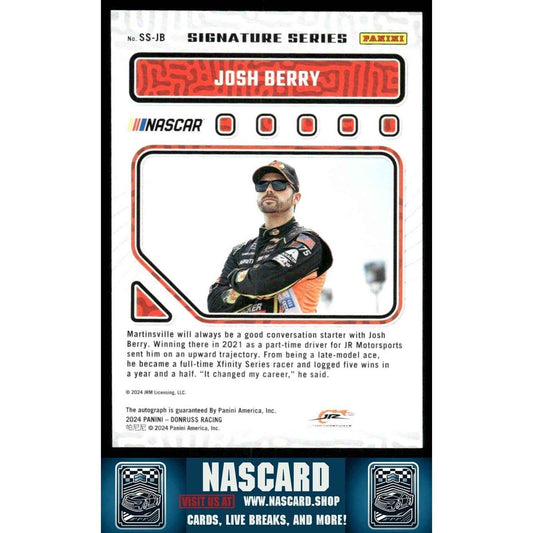 2023 Panini Donruss NASCAR - Signature Series Gold Josh Berry #SS-JB 04/10 (AU)
