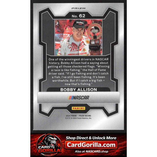 2024 Panini Prizm #62 Bobby Allison White Sparkle
