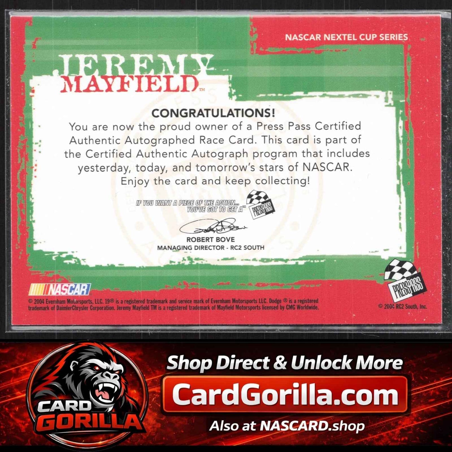 2005 Press Pass #NNO Jeremy Mayfield Autographs