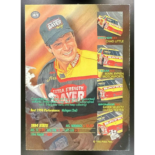 1996 Press Pass VIP Chad Little #NNO Auto