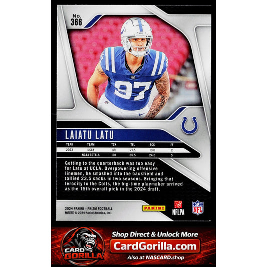 2024 Panini Prizm #366 Laiatu Latu