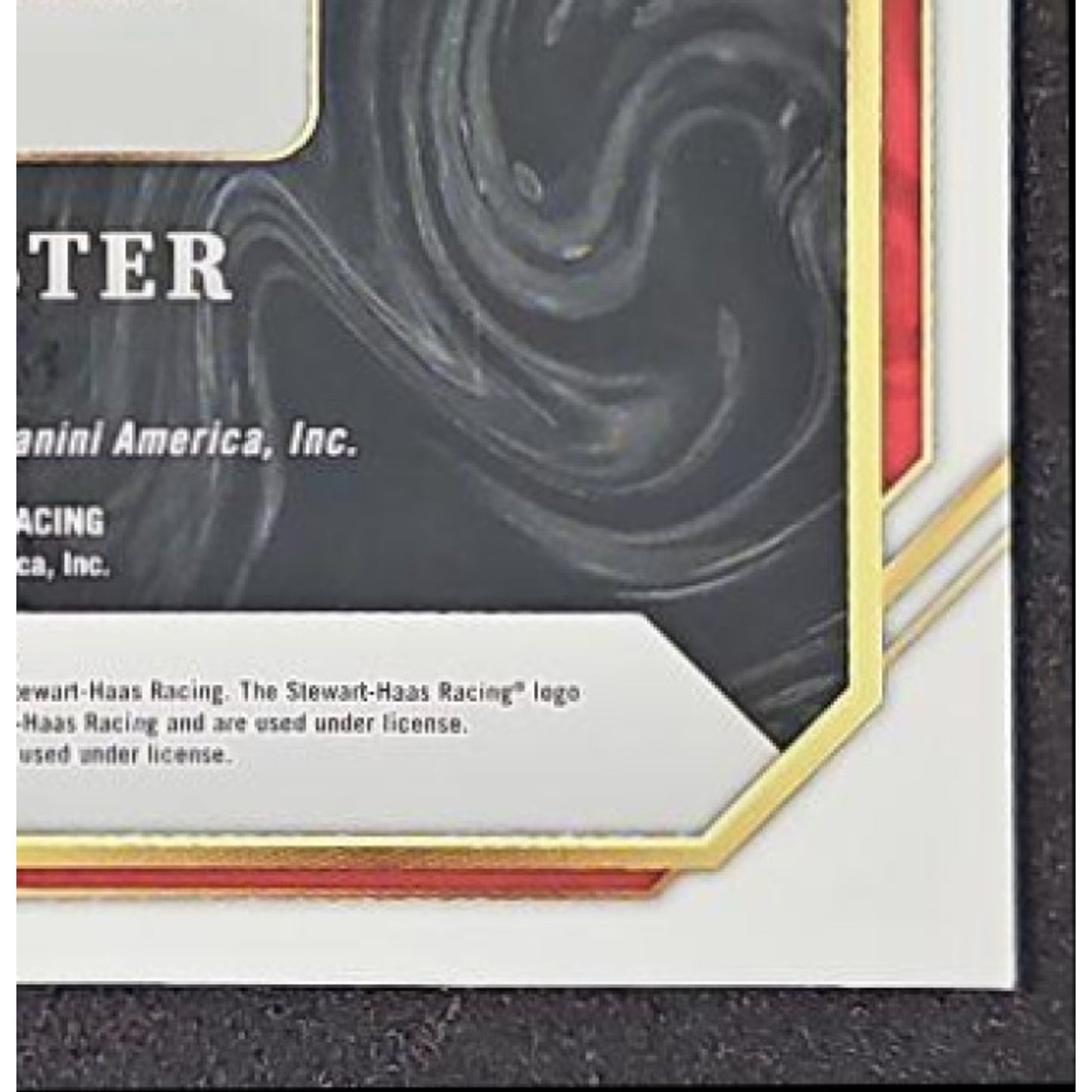2024 Panini Select Cole Custer Trackside Action Signatures Black Prizms 1/1