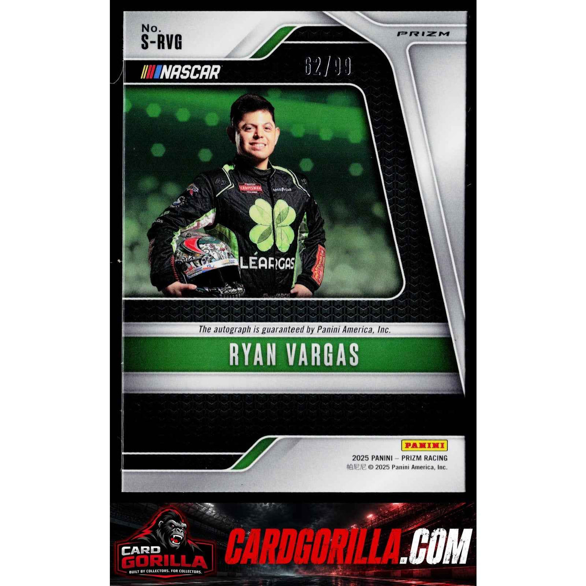 2025 Panini Prizm #S-RVG Ryan Vargas Scripts Red #/99