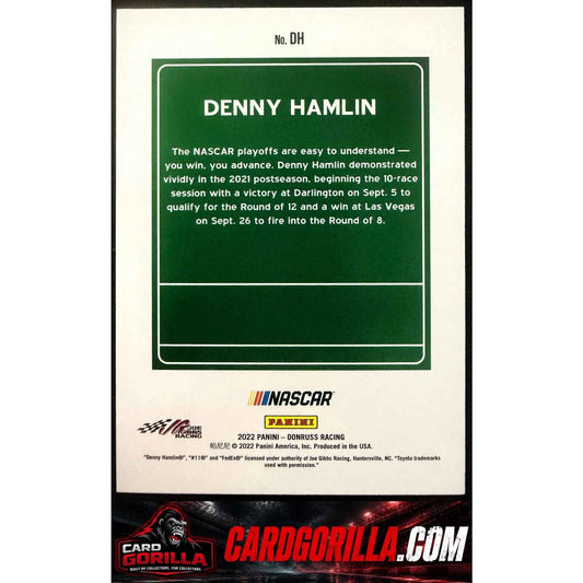 2022 Donruss #DH Denny Hamlin Downtown CASE HIT SSP