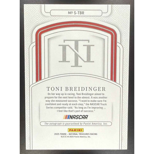 2025 Panini National Treasures Toni Breidinger #31 Signatures 94/99 Auto