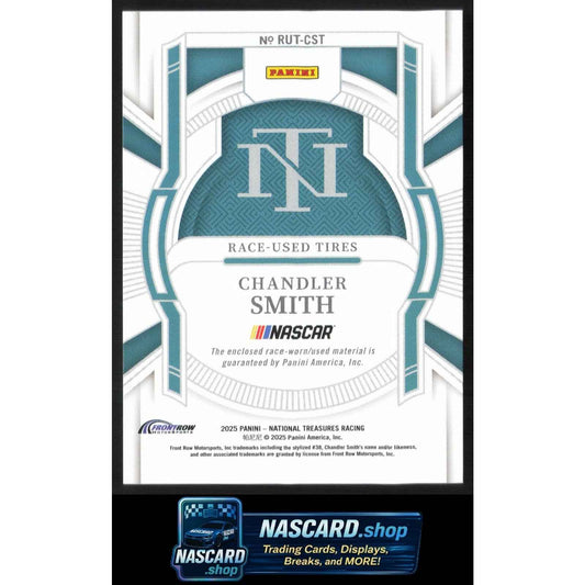 2025 Panini National Treasures #RUT-CST Chandler Smith Race Used Tires #/99