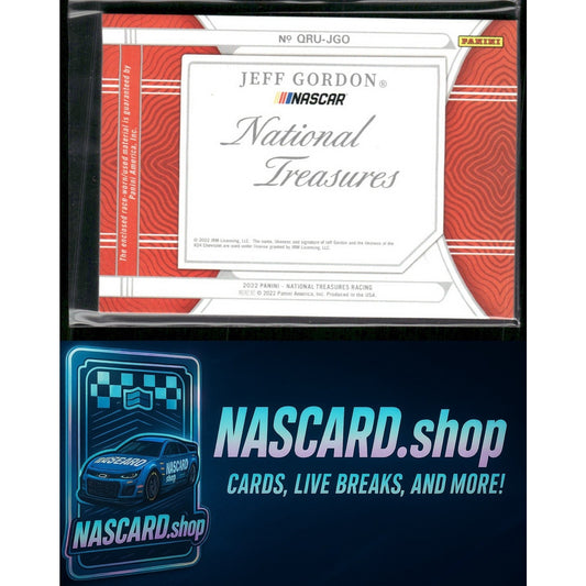 2022 Panini National Treasures Jeff Gordon Quad Race Used Tires #24/49 - NASCARD.shop