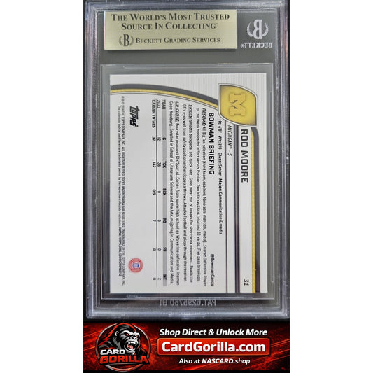 2024 Bowman Chrome Sapphire University #31 Rod Moore BGS 9.5