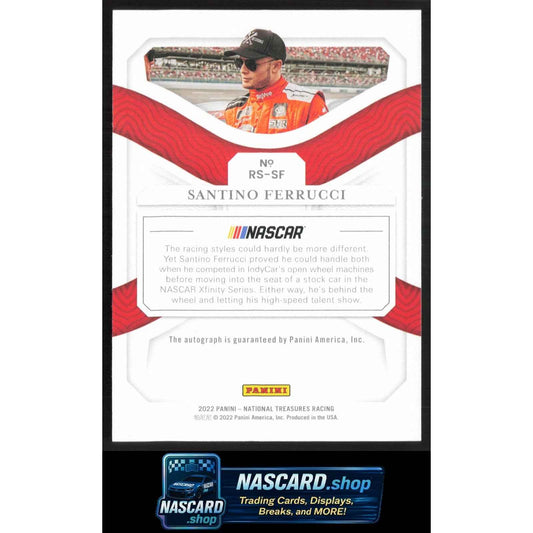 2022 National Treasures Santino Ferrucci Rising Stars Holo Gold /10 Rookie Auto
