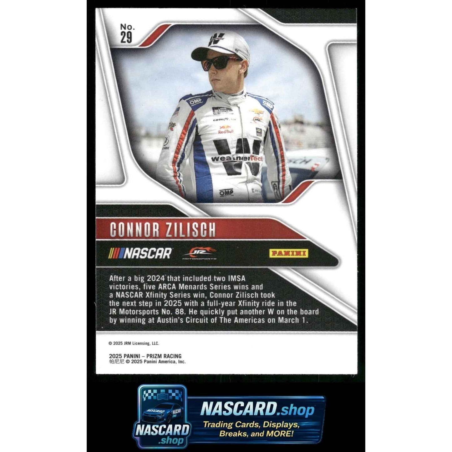 2025 Panini Prizm #29 Connor Zilisch