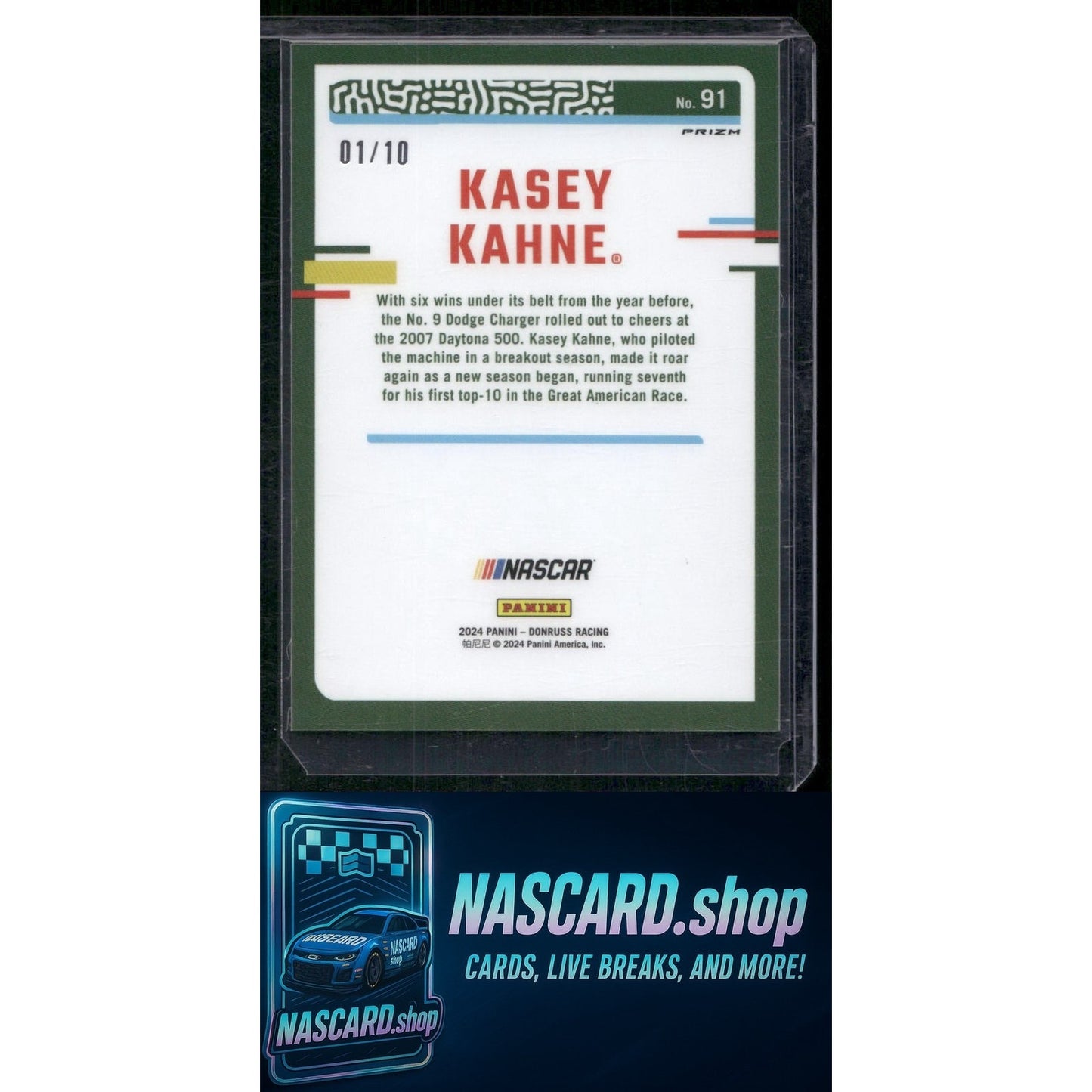 2024 Donruss #91 Kasey Kahne Optic Gold #01/10