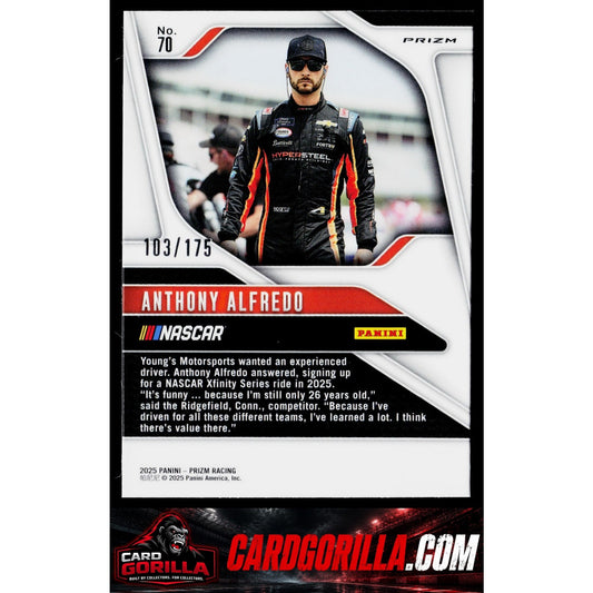 2025 Panini Prizm #70 Anthony Alfredo Red Power #/175