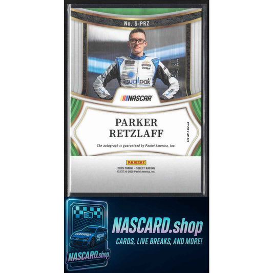 2025 Panini Select #S-PRZ Parker Retzlaff Signatures Tie-Dye Prizms #/25