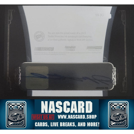 2013 Press Pass Showcase Studio Ink Gold #SSI-JG Jeff Gordon 02/10 (AU) - NASCARD.shop