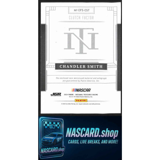 2024 Panini National Treasures Chandler Smith Clutch Factor Signatures #/49