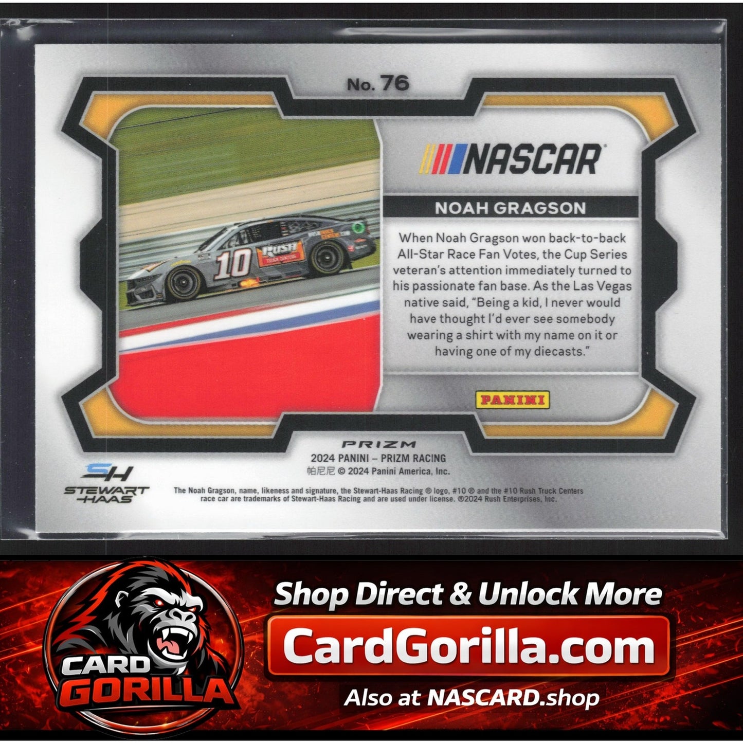 2024 Panini Prizm #76 Noah Gragson White Sparkle