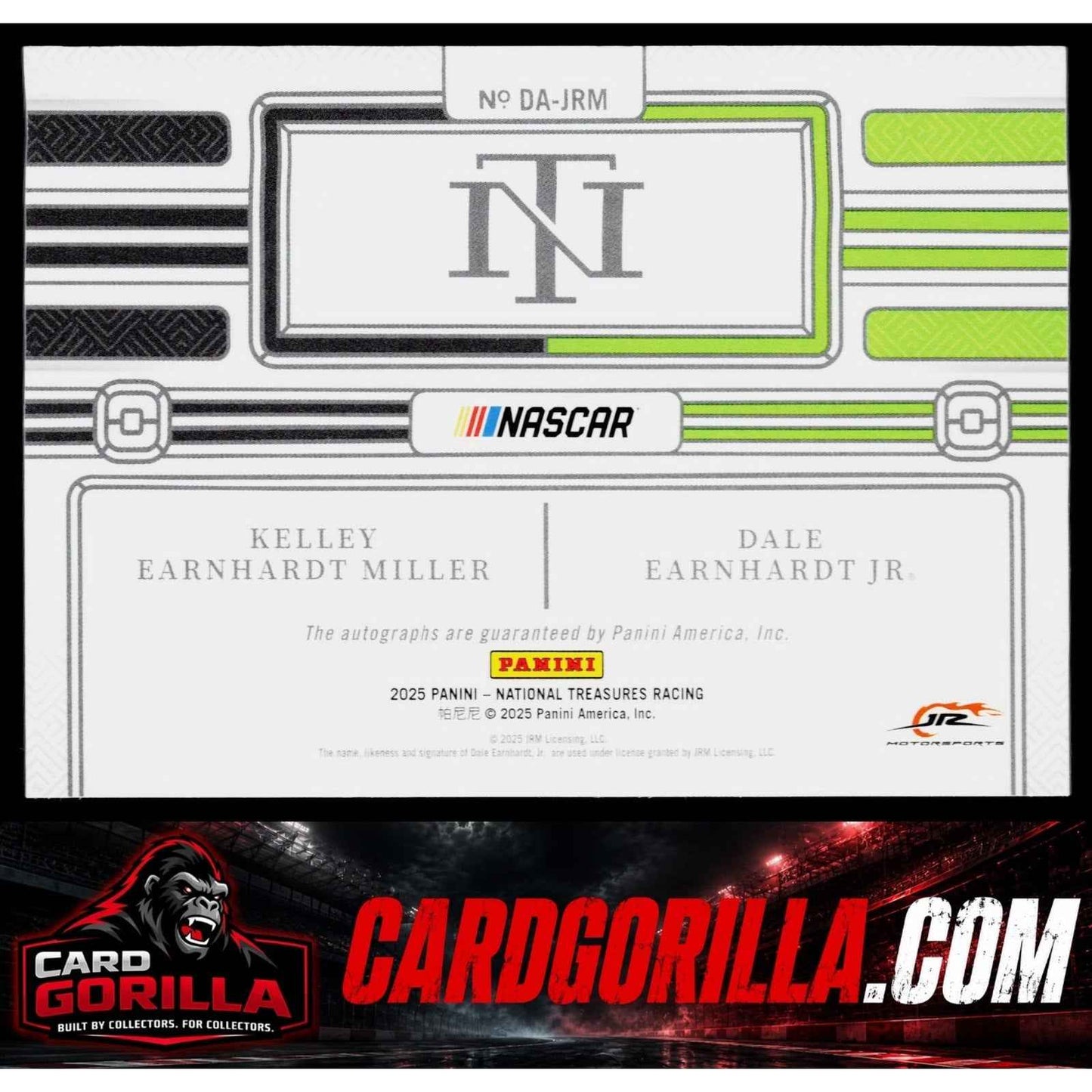 2025 National Treasures Kelley Earnhardt Miller Dale Earnhardt Jr Dual Auto /99