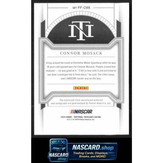 2024 Panini National Treasures Connor Mosack Premium Patches Holo Silver #/25