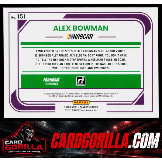 2026 Donruss #151 Alex Bowman Red #/299