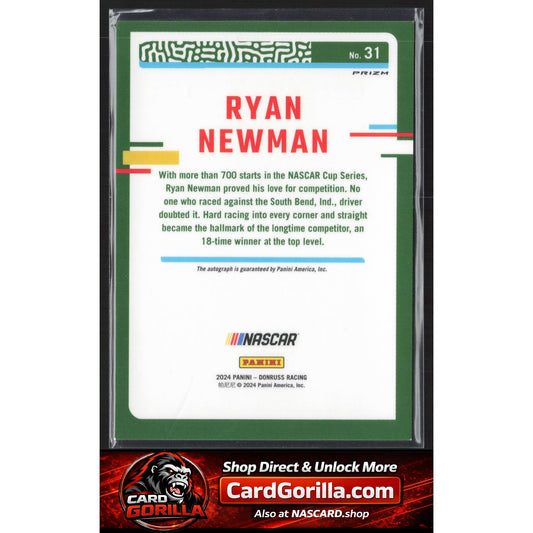 2024 Donruss #31 Ryan Newman Optic Signatures