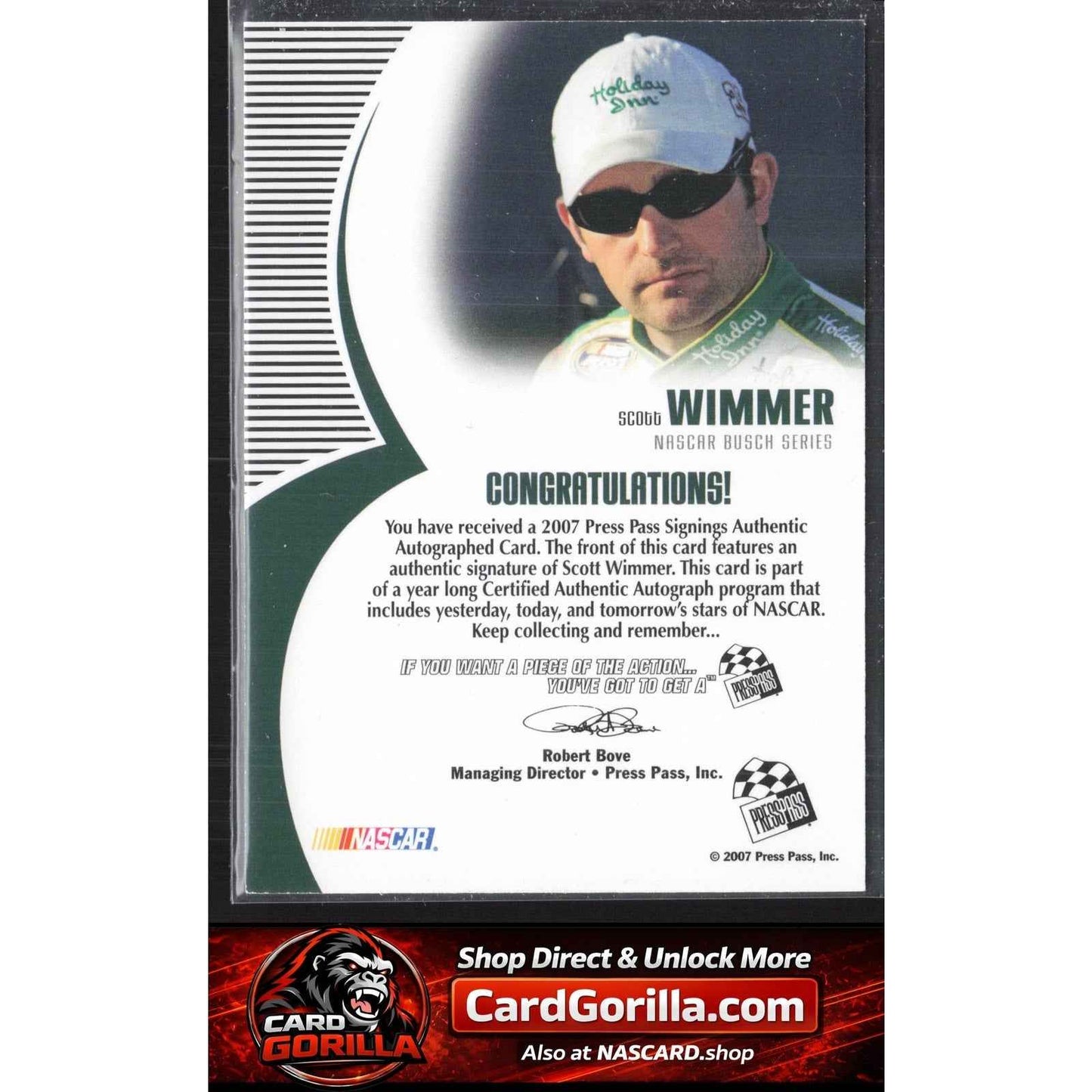 2007 Press Pass #NNO Scott Wimmer Signings Silver #/100