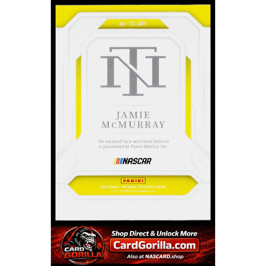 2025 National Treasures Jamie McMurray Treasured Swatches Holo Silver #/30