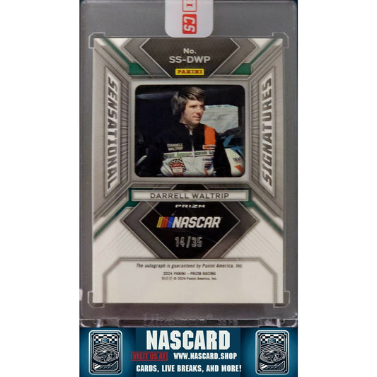 2024 Panini Prizm #SS-DWP Darrell Waltrip Sensational Signatures Blue #/35 - NASCARD.shop