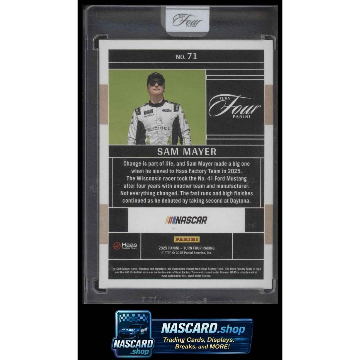 2025 Panini Turn Four #71 Sam Mayer #/75