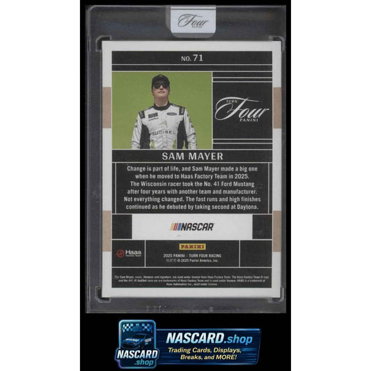 2025 Panini Turn Four #71 Sam Mayer #/75