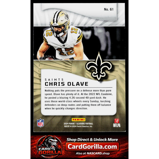 2024 Panini Illusions #61 Chris Olave Blue Trophy Collection #/125