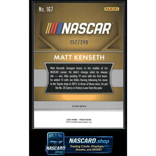 2025 Panini Prizm #167 Matt Kenseth Red #/249