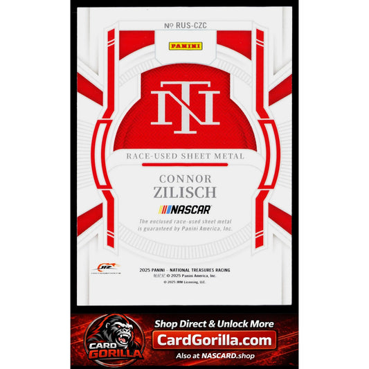 2025 Panini National Treasures Connor Zilisch Race Used Sheet Metal #/99