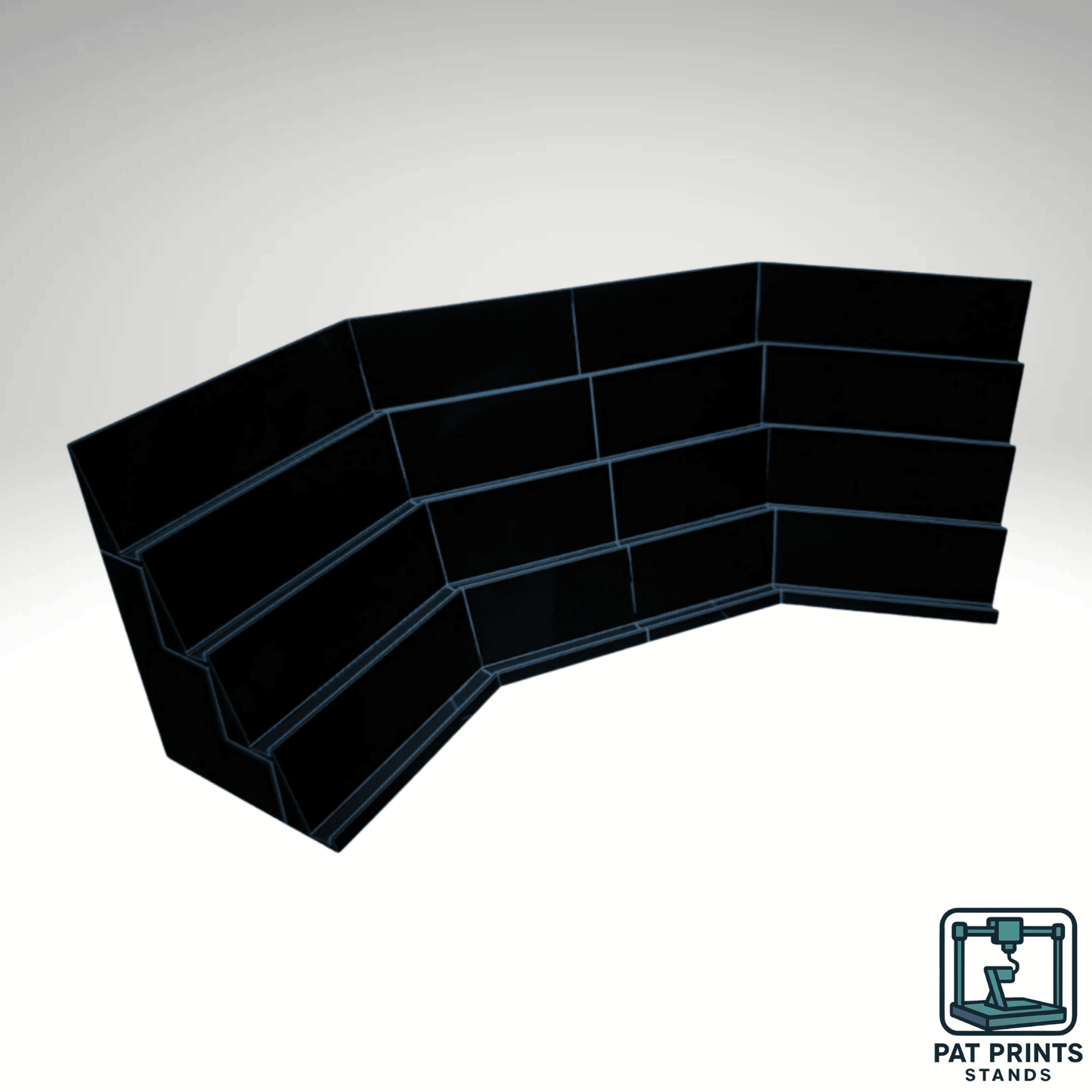 4-Tier Trading Card Breaker Arena – Custom 3D Printed