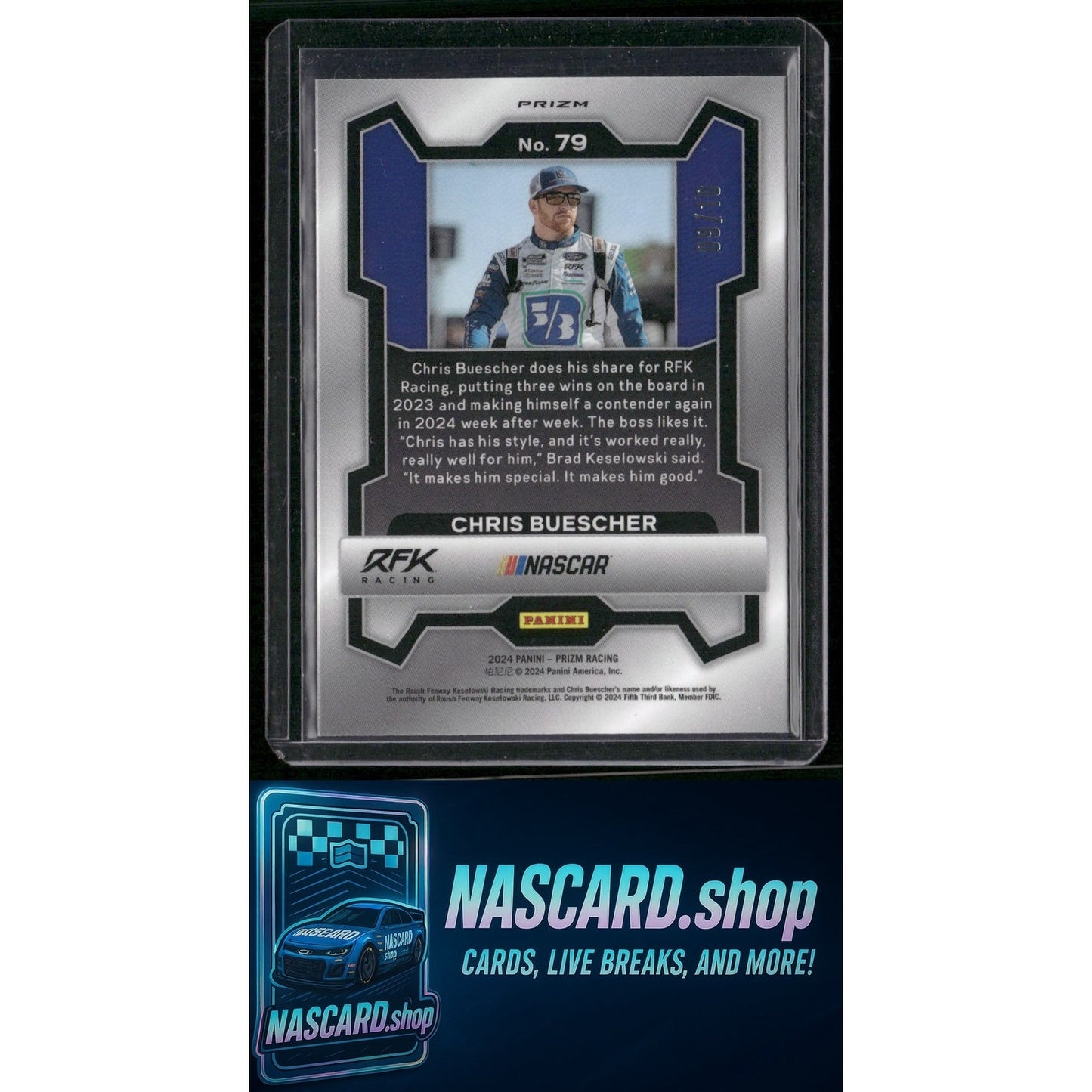 2024 Panini Prizm #79 Chris Buescher Gold #/10