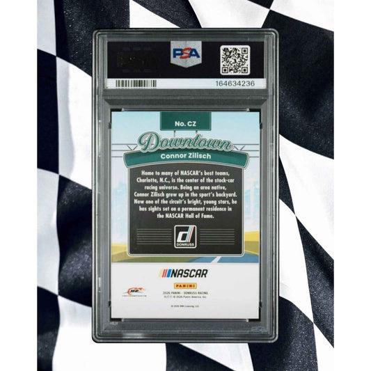2026 Panini Donruss NASCAR Connor Zilisch Gold Downtown #/10 PSA 9 MINT