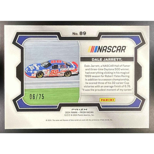 2024 Panini Prizm Dale Jarrett #89 Blue Pulsar Prizms 6/75