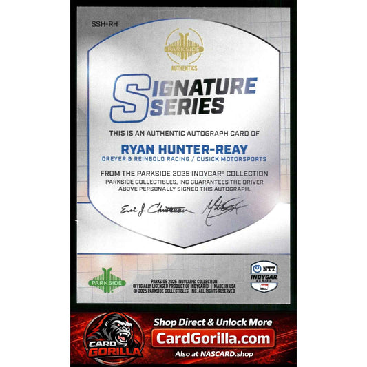 2025 Parkside IndyCar Collection #SSRH Ryan Hunter-Reay Signature Series