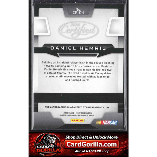 2016 Certified Daniel Hemric Certified Potential Signatures Mirror Red /75