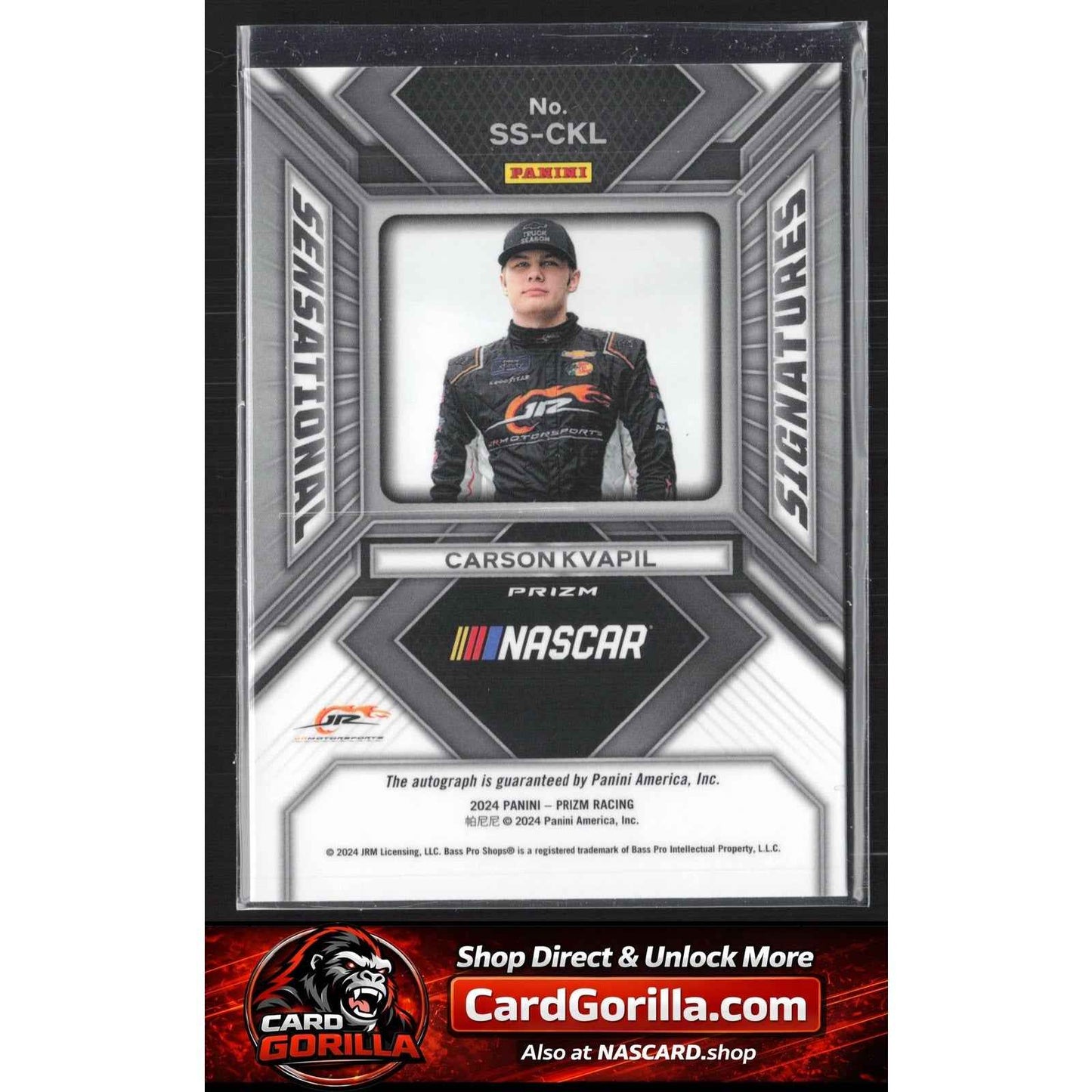2024 Panini Prizm #SS-CKL Carson Kvapil Sensational Signatures RC