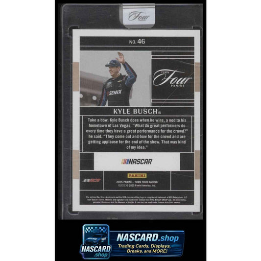 2025 Panini Turn Four #46 Kyle Busch Red #/25