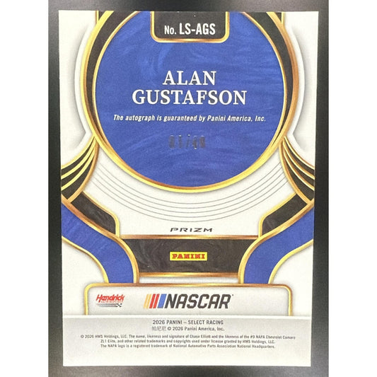 2026 Panini Select NASCAR Alan Gustafson Legendary Signatures Purple Prizms /49