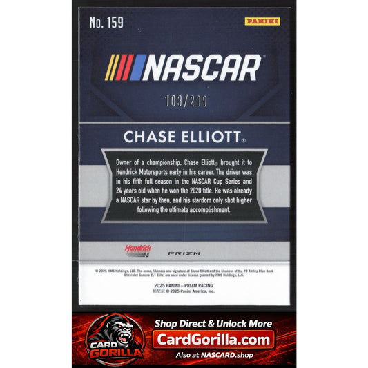2025 Panini Prizm #159 Chase Elliott Pulsar #/299